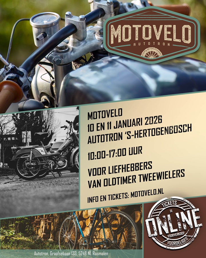 MotoVelo, oldtimerbeurs voor alle tweewielers