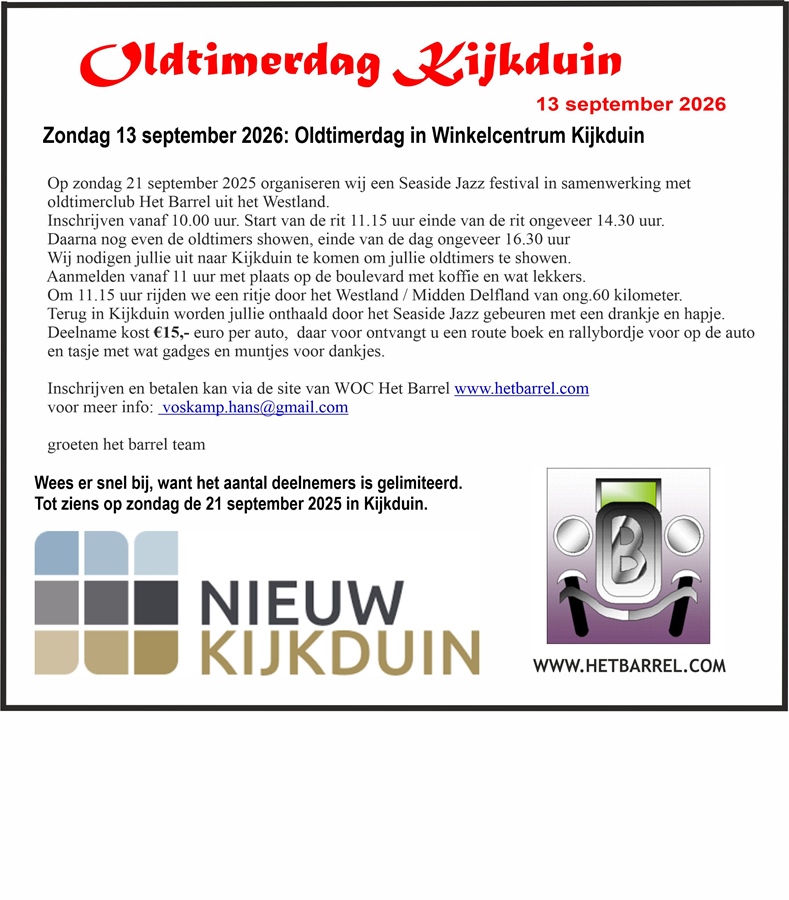 Oldtimerdag Kijkduin