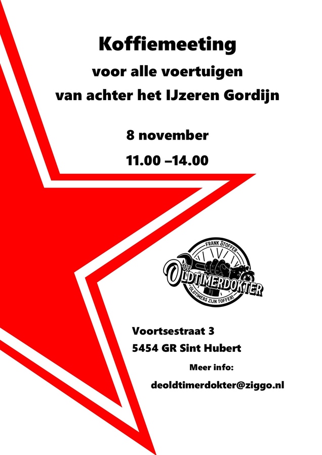 Koffiemeeting voor alle voertuigen van achter het IJzeren Gordijn