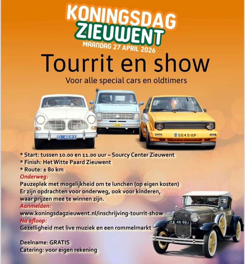 Tourrit & autoshow Koningsdag Zieuwent