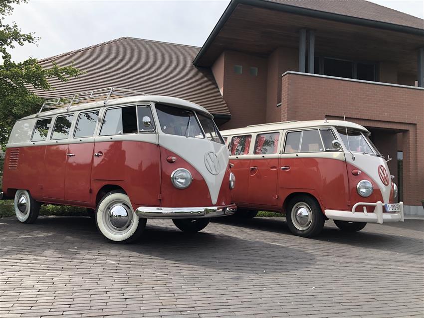 Oldtimer te huur: Volkswagen VW T1 microbus 9 plaatsen 1956