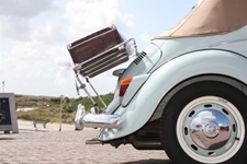 Volkswagen Kever lichtblauw (cabrio)
