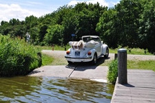 Volkswagen Kever wit (cabrio)