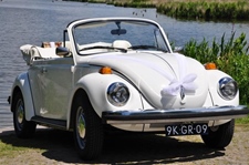 Volkswagen Kever wit (cabrio)