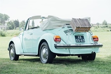 Volkswagen Kever mintgroen (cabrio)