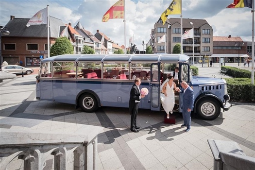 Berna/Saurer blauw met salon